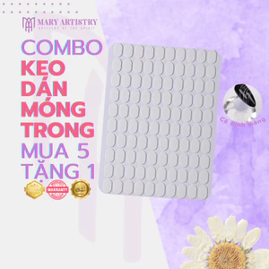 Keo Dán Móng Trong Mary Artistry Đa Năng, Keo Gắn Đế Móng Giả - Tái Sử Dụng 100m/tờ