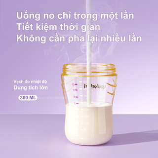 Youkebei Bình Sữa PPSU Cho Bé – Chống Sặc, Không Rò Rỉ, Chịu Rơi, Tặng Núm Thay Thế