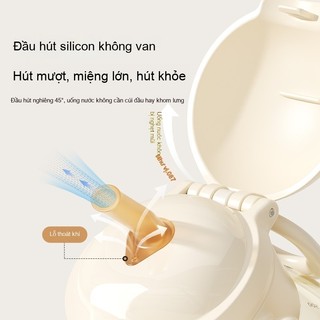 Youkebei Bình Nước Trẻ Em PPSU – 2 Cách Uống, Chống Vỡ, Chống Văng, Không Rò Rỉ, Phù Hợp Đi Học & Đi Chơi