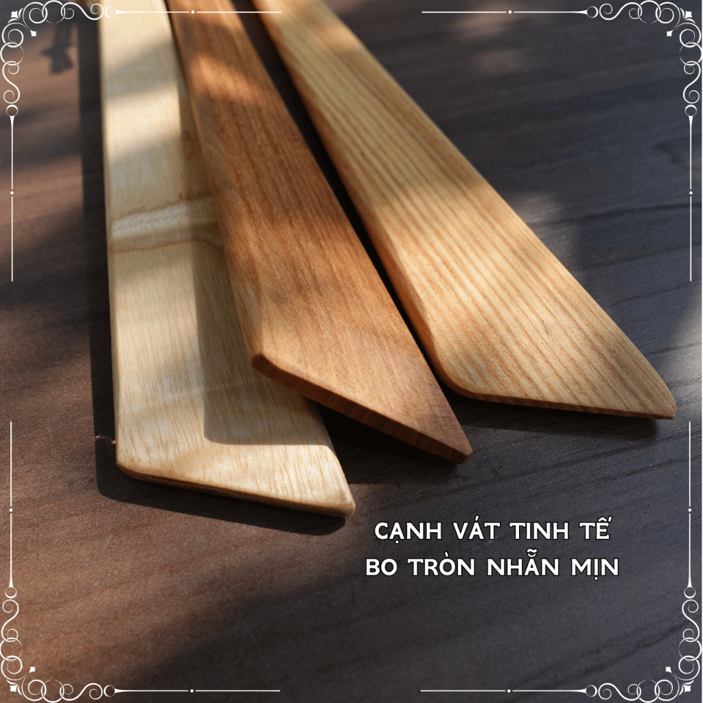 [1 Cái] Sạn Gỗ Đa Năng KOMORA, Khắc Theo Yêu Cầu, Đa Dụng, Quết Bơ, Xới Cơm, Xào Nấu, Bền Chắc, An Toàn Sức Khỏe