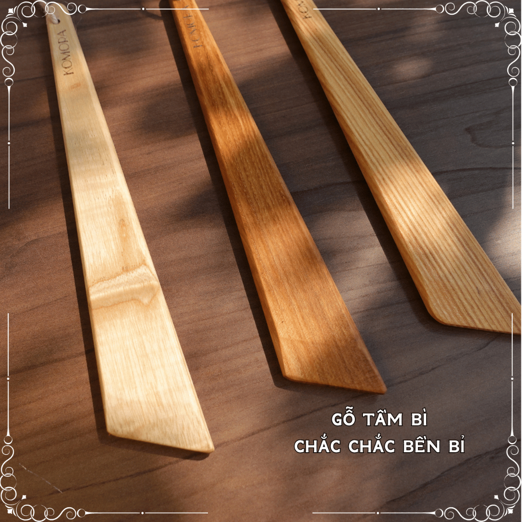 [1 Cái] Sạn Gỗ Đa Năng KOMORA, Khắc Theo Yêu Cầu, Đa Dụng, Quết Bơ, Xới Cơm, Xào Nấu, Bền Chắc, An Toàn Sức Khỏe