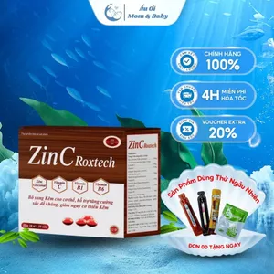 Viên kẽm ZinC Roxtech, vitamin C, B tăng cường sức đề kháng, tăng sức khỏe - Hộp 100 viên