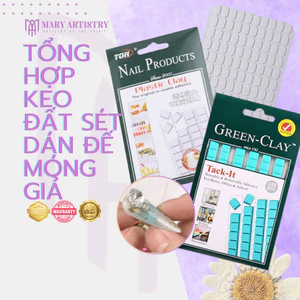 Tổng Hợp Keo Đất Sét Đa Năng, Keo Trong, Keo Cố Định Gắn Đế Móng Giả - Tái Sử Dụng 120v 90V