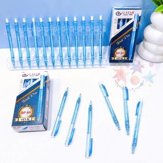 LEAFBOOK Bút Bi 0.5mm G-Star BP69 (Mực Xanh/Đỏ) Sản Xuất Tại Malaysia - NGÒI VIẾT SIÊU ÊM