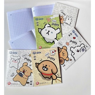 TÂN HƯNG - Tập Vở Đô 4 Ô LY / 5 Ô LY Định Lượng 60gsm Láng mịn Tự chọn Bìa Hoạt Hình Dễ Thương 🌸 mã PUPPY Siêu Đáng yêu