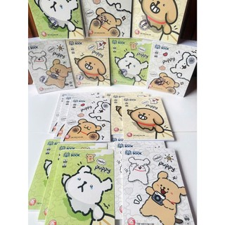TÂN HƯNG - Tập Vở Đô 4 Ô LY / 5 Ô LY Định Lượng 60gsm Láng mịn Tự chọn Bìa Hoạt Hình Dễ Thương 🌸 mã PUPPY Siêu Đáng yêu