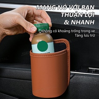 SEAMETAL Hộc Để Chai Nước, Cốc, Điện Thoại Gắn Lưng Ghế Ô Tô  Kẹp Sau Tiện Lợi Thùng Chứa Đồ Đa Năng