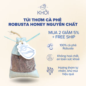 Túi thơm cà phê Khởi, 100% Robusta honey, hương thơm tự nhiên khử mùi hiệu quả
