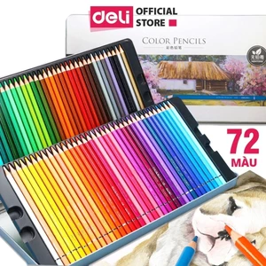 Bút chì màu gốc dầu cao cấp gỗ tự nhiên 24/36/48/72 Màu thích hợp cho vẽ chuyên nghiệp, thiết kế, phác họa