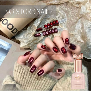 Sơn gel mắt mèo đỏ ANNIES siêu sáng - mắt mèo ánh nước hạt nhuyễn
