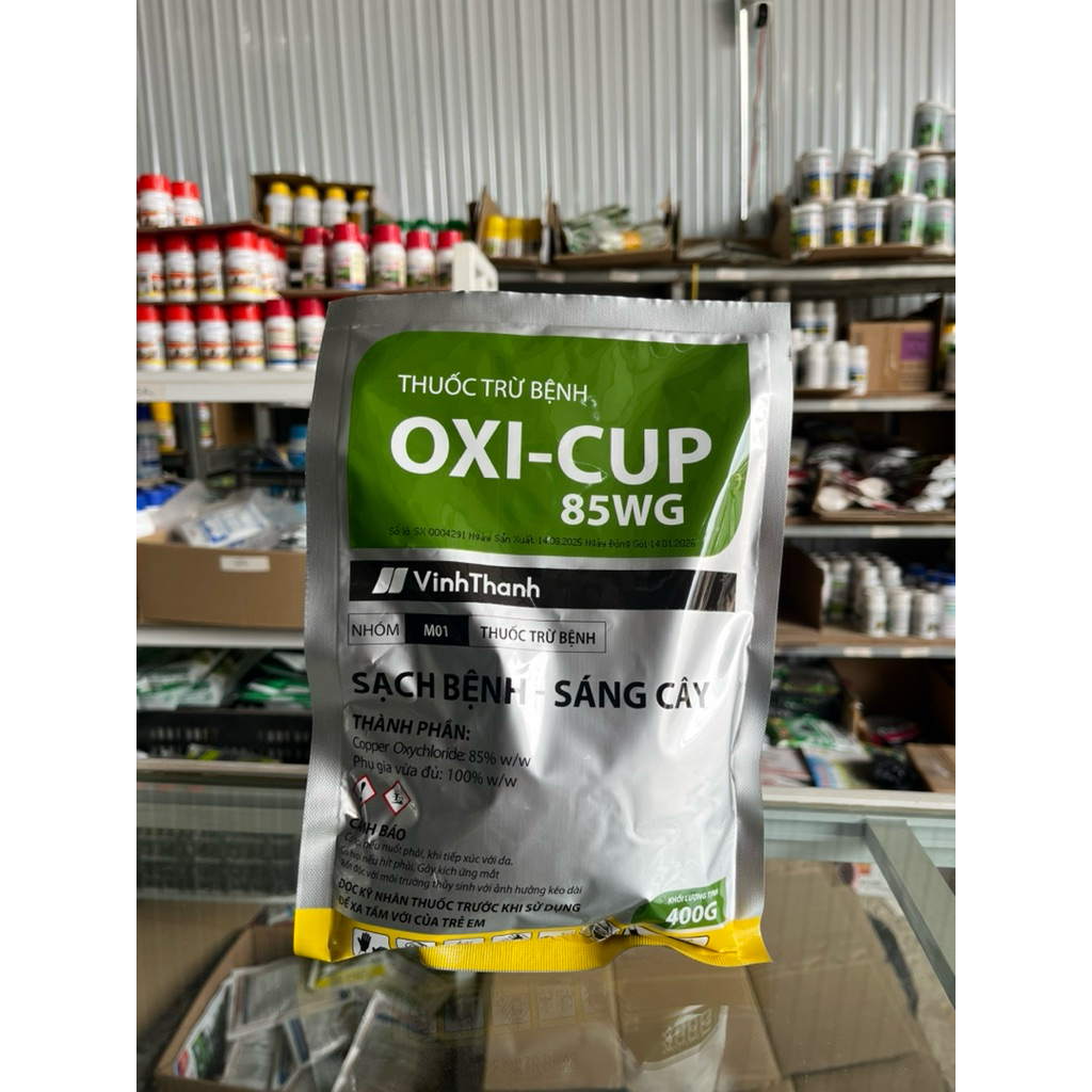 Đồng Oxi-Cup Vĩnh thạnh hàm lượng 80%-Dạng cốm mát- Sáng cây,sạch bệnh(400gr)