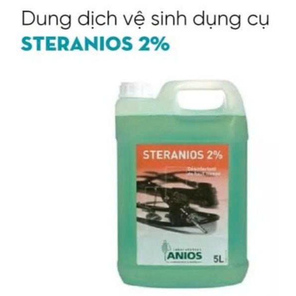 Dung dịch sát khuẩn Steranios 2% can 5 lít, dung dịch vệ sinh dụng cụ Steranios 2%