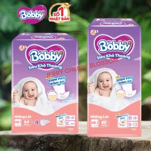 Miếng lót Bobby Newborn 1 64 miếng và Newborn 2 40 miếng