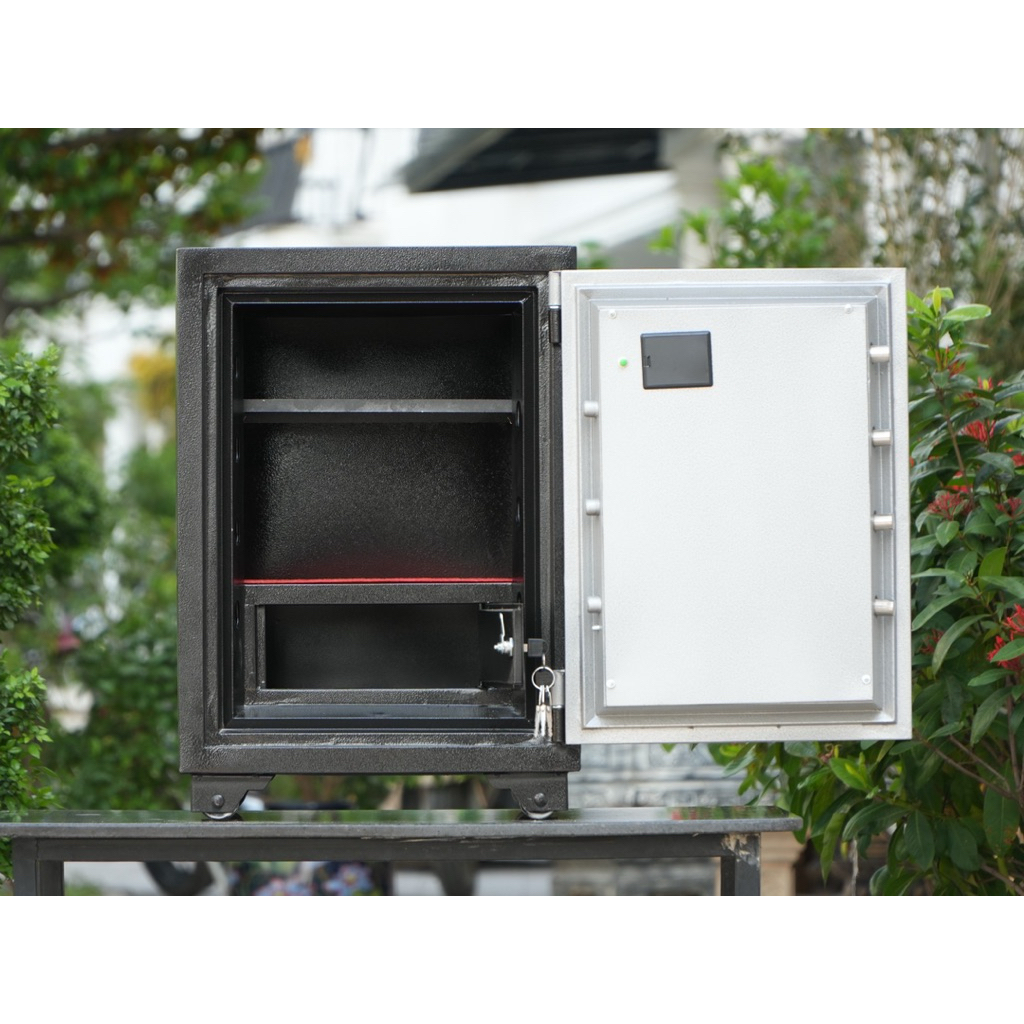 Két sắt việt tiệp KV504DT 90Kg khoá điện tử - Bảo mật 12 Mã Số, cảnh báo khi dò mật khẩu