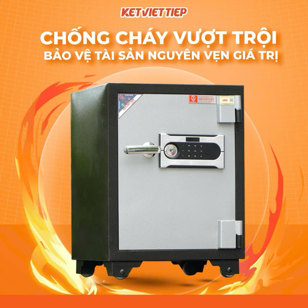 Két sắt Việt Tiệp Chính Hãng KVD48DT Chống Cháy Dùng Trong Gia Đình, Công Ty Chống Cháy Bảo Mật Tốt