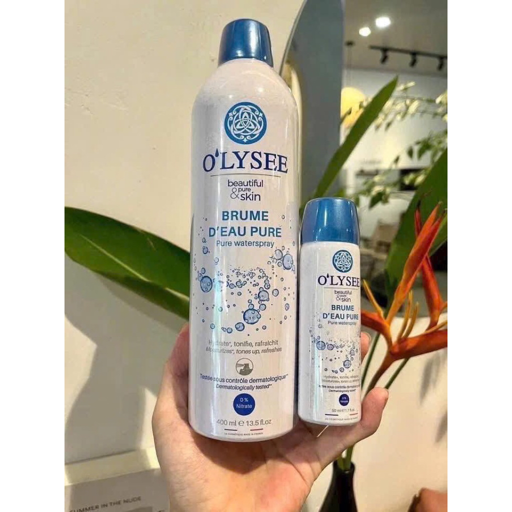 XỊT KHOÁNG OLYSÉE – LÀN SƯƠNG MÁT LÀNH CHO LÀN DA CĂNG MƯỚT