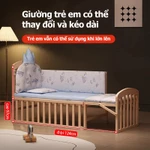 TableTrove nôi cho bé sơ sinh ngủ 3in1 Đa Năng Biến Thành Bàn Học & Nôi Đưa Điều Chỉnh Chiều giao Mosquito Netting — ảnh 7