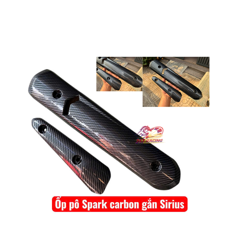 Ốp pô Spark nhựa ABS cao cấp chế gắn xe exciter, sirius, taurus, jupiter.