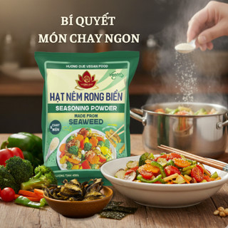 Hạt Nêm Rong Biển 450g TiPiKayShop - Gia Vị Chay Cao Cấp Ngọt Thanh Nấm & Tảo Tự Nhiên Chuẩn Vị