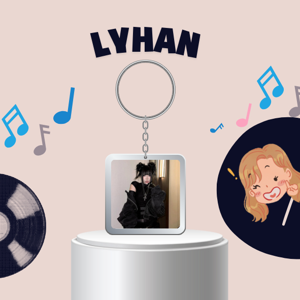 Móc khoá mica Em xinh Lyhan / LYHAN - Em xinh say Hi