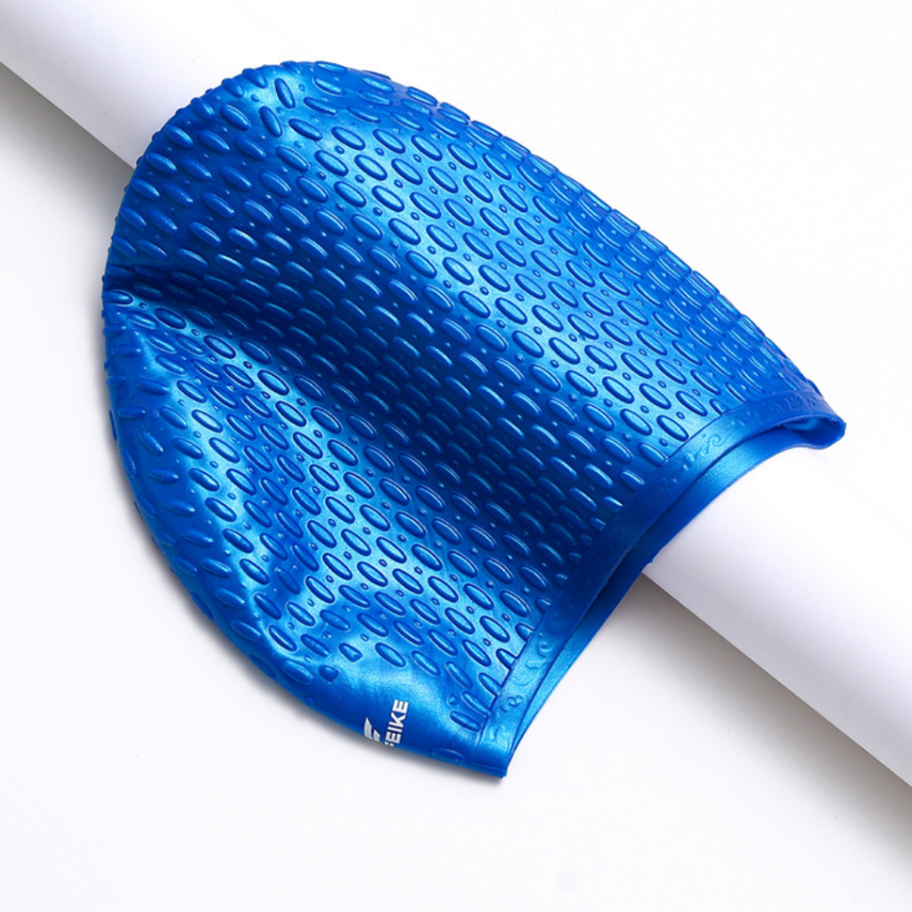 Mũ Bơi Nam Nữ Feike Silicone Có Gai, Nón Bơi Người Lớn Trùm Đầu Chất Liệu Silicon Cao Cấp Chống Nước