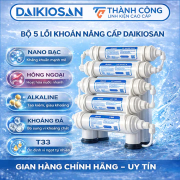 Bộ 5 lõi khoáng nâng cấp Đại Việt Daikiosan dùng cho máy lọc nước RO