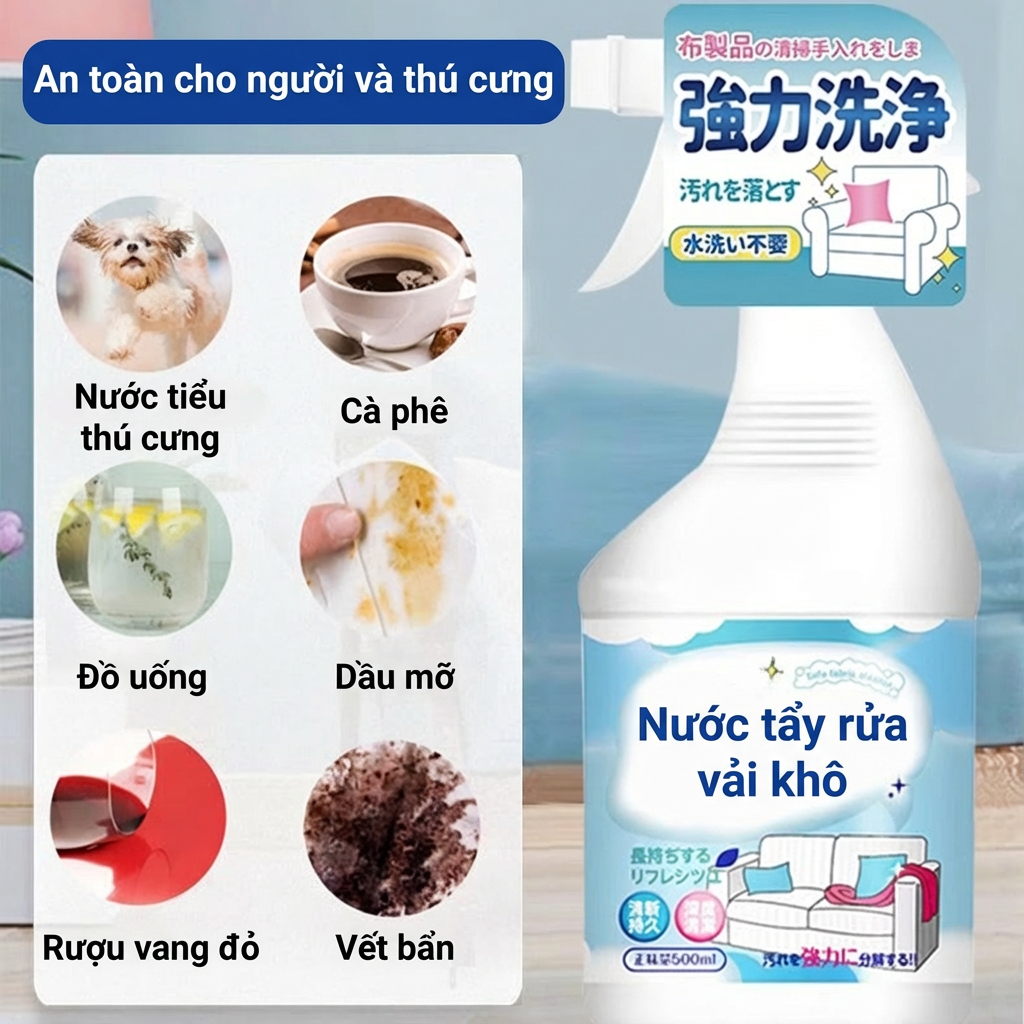 Mua 1 tặng 1! Tác nhân làm sạch ghế sofa xịt giặt khô ghế sofa vệ sinh ghế da sofa vệ sinh ghế da làm sạch sofa