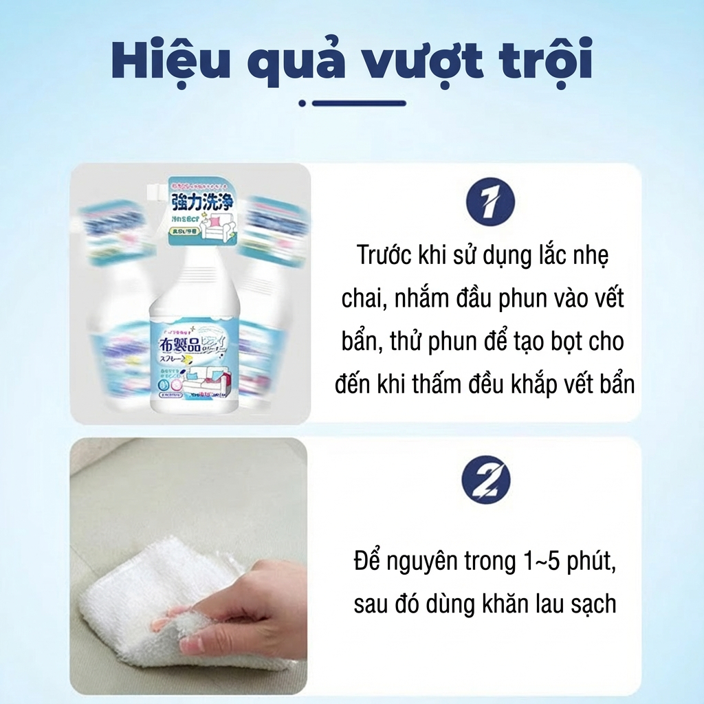Mua 1 tặng 1! Tác nhân làm sạch ghế sofa xịt giặt khô ghế sofa vệ sinh ghế da sofa vệ sinh ghế da làm sạch sofa