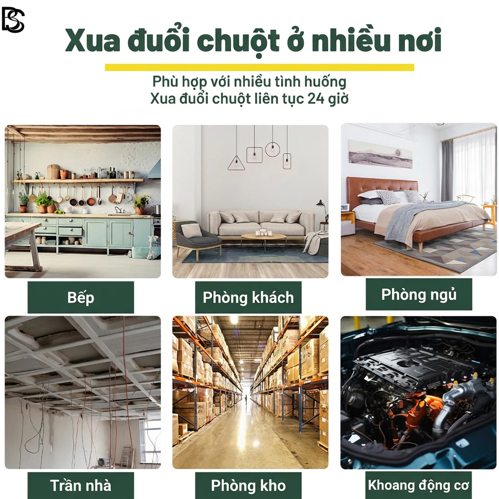 🐭 10,000 Năm Không Có Chuột! 🐭 Viên Diệt Chuột, Thuốc Đuổi Chuột, Gạch Đuổi Chuột Sản Xuất Từ Thiên Nhiên, Dễ Dùng, Hoạt