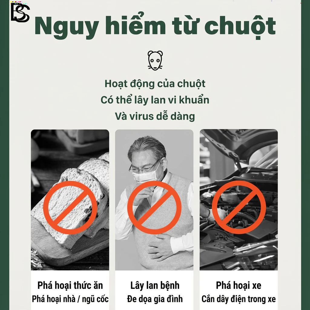 🐭 10 năm không có chuột! 🐭 Viên Diệt Chuột, Viên Đuổi Chuột 1 Hộp Có 12 Viên, Đuổi Chuột Liên Tục 24