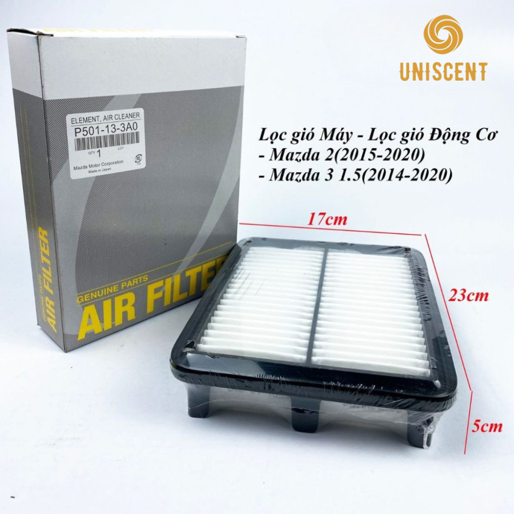 Lọc Gió Động Cơ Mazda 2 (14-25)/ Mazda 3 1.5 (14-18)/ CX3 1.5 (P501133A0, P51F133A0) Chính Hãng