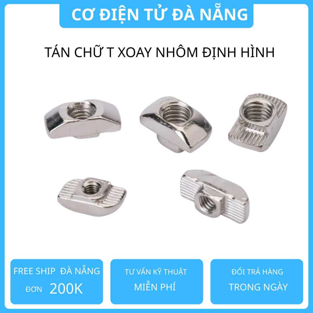 10 con Ốc T Nut nhôm định hình 2020 2040 2060 (con trượt T / tán trượt ...