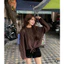 Áo len vặn thừng dáng croptop dây rút siêu dày Nữ the.sweaterweather TSW