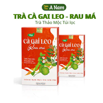 Trà Cà Gai Leo Rau Má - Trà Cà Gai Leo Túi Lọc Thanh Nhiệt Giải Độc Tốt Cho Gan - Trà A NAM - TG LEO