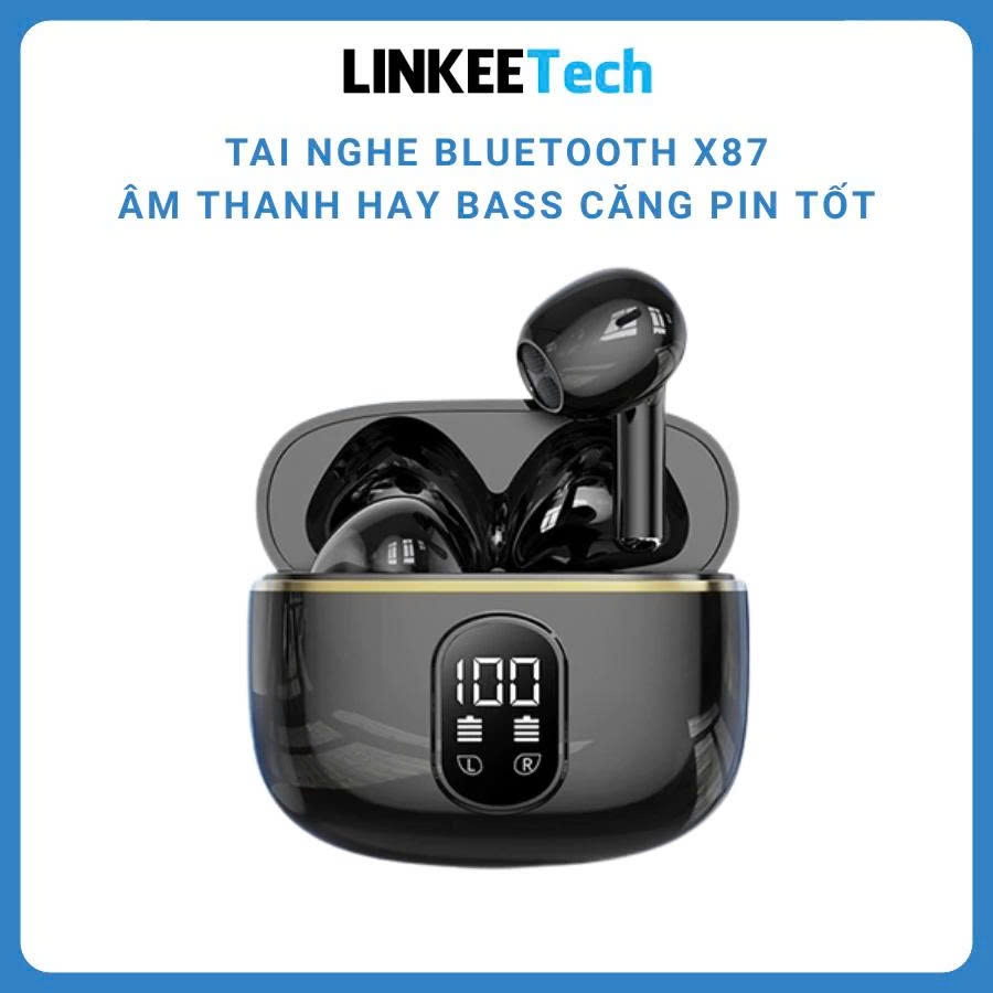 Tai nghe Bluetooth X87 HIFI Stereo Giảm tiếng ồn và micrô BT5.4 thông minh Pin dung lượng lớn