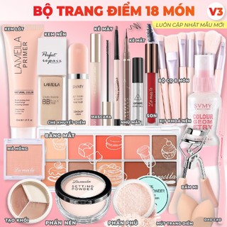 Bộ Trang Điểm Đầy Đủ/Bộ Makeup 12-24 Món Kem Nền,Son Môi,Mascara, Phấn Mắt, Che Khuyết Điểm/Trang Điểm Cá Nhân Đi Tiệc