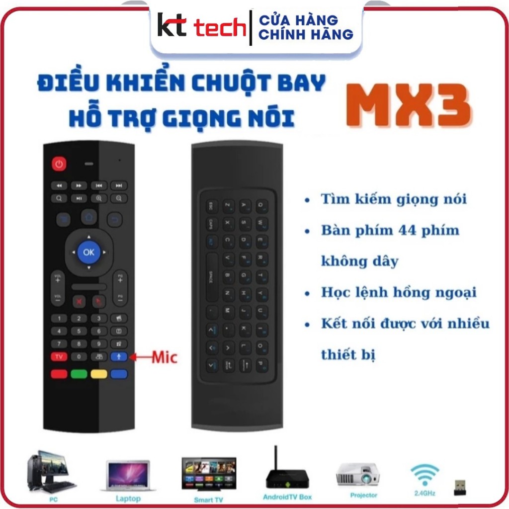 Điều Khiển Chuột Bay KM800 Không Voice – Remote Thông Minh Cho Smart TV ...