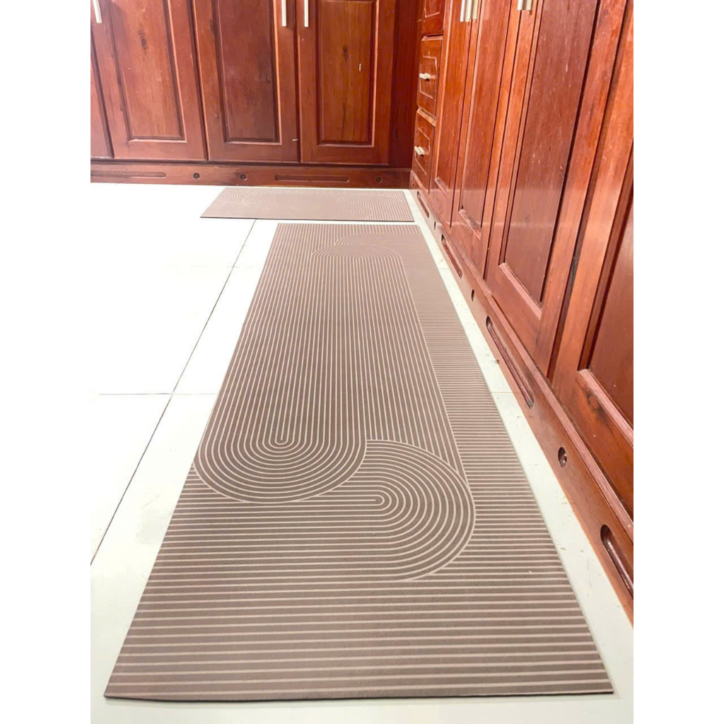 Thảm Lau Chân Nhà Bếp Silicon Giadungthongminh1986 Bộ 2 Tấm Chống Trơn Trượt Siêu Thấm Hút Cao Cấp  Darl-168