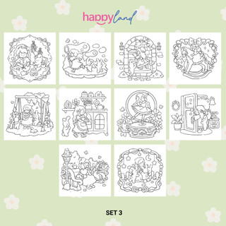 Bộ Tranh Tô Màu Soft Healing 42 Tranh, Giấy dày 200gsm Quyển A4 A5, Phù Hợp Màu Marker, Acrylic, Chì Màu, Sáp Màu