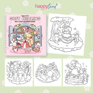 Bộ Tranh Tô Màu Soft Healing 42 Tranh, Giấy dày 200gsm Quyển A4 A5, Phù Hợp Màu Marker, Acrylic, Chì Màu, Sáp Màu