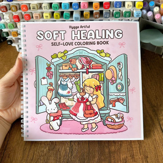 Bộ Tranh Tô Màu Soft Healing 42 Tranh, Giấy dày 200gsm Quyển A4 A5, Phù Hợp Màu Marker, Acrylic, Chì Màu, Sáp Màu