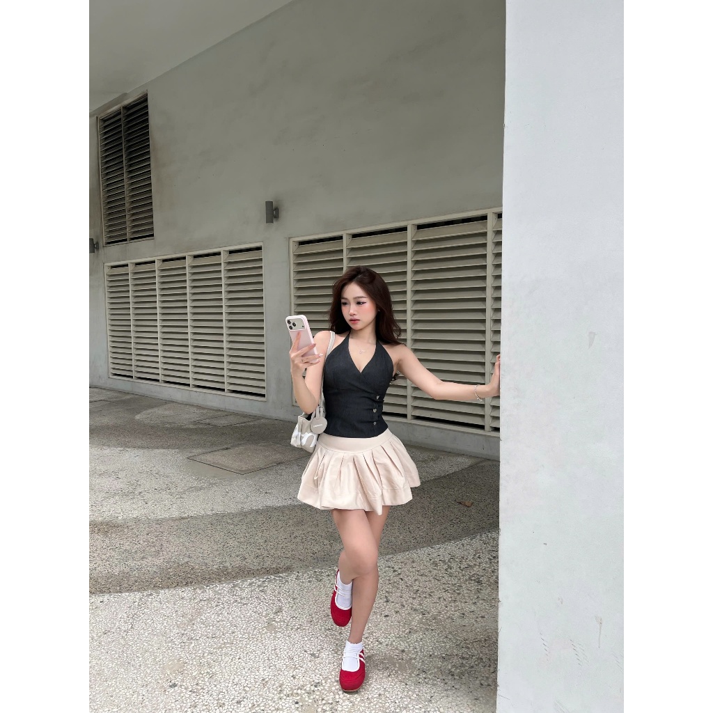 Chân Váy Nữ ESPOIR  SKIRT Form Xòe Cơ Bản SECODEE