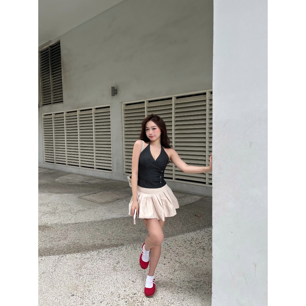 Chân Váy Nữ ESPOIR  SKIRT Form Xòe Cơ Bản SECODEE