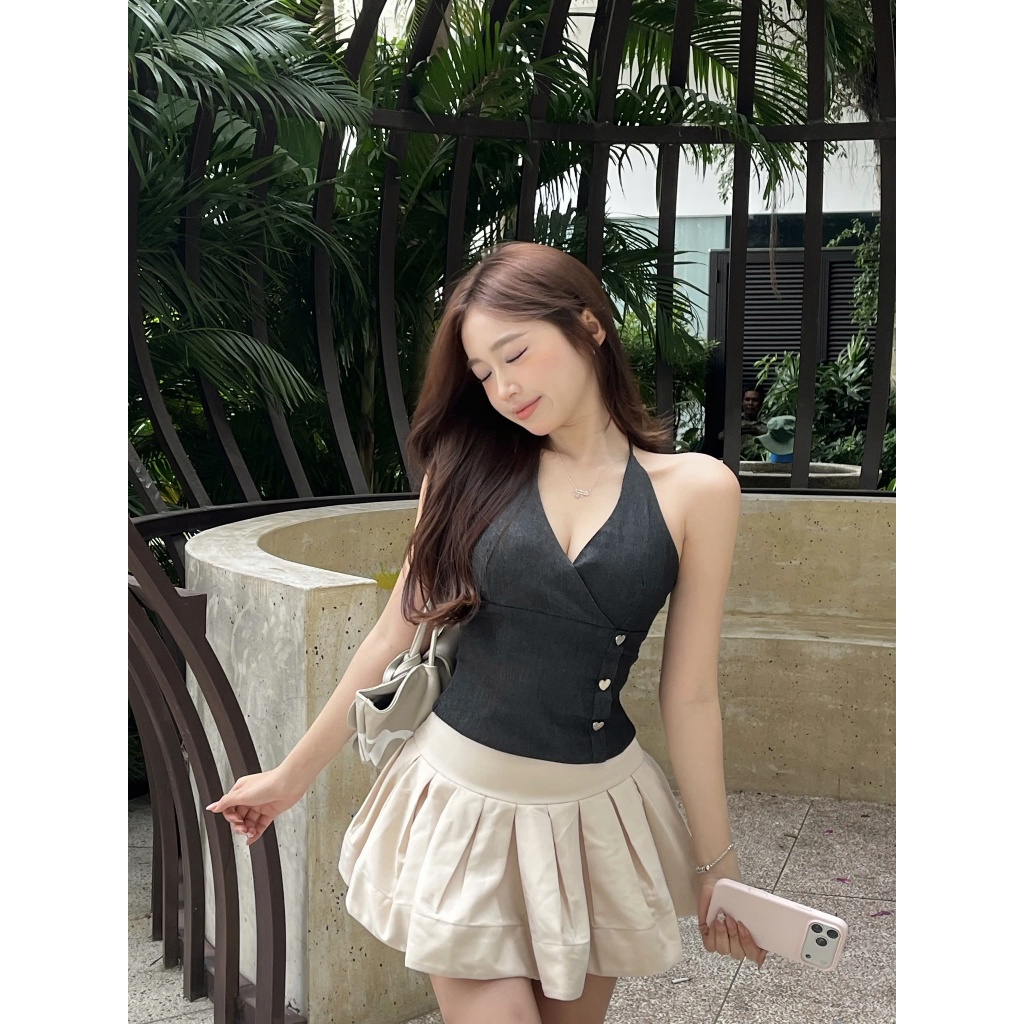 Chân Váy Nữ ESPOIR  SKIRT Form Xòe Cơ Bản SECODEE