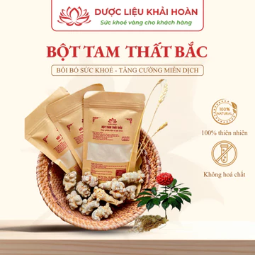 Bột Tam Thất Bắc Hàng Loại 1 Bồi Bổ Sức Khỏe Người Mới Ốm Người Bị Suy Nhược - Khải Hoàn