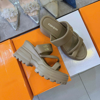 Dép Đế Xuồng QC Fullbox Siêu Êm Chân / Mieo Shoes D3135 D3136