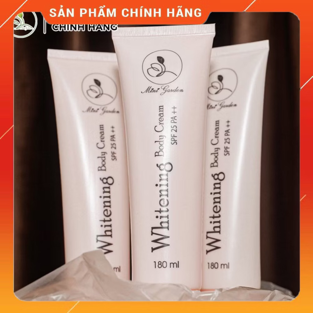 [MUA 1 TẶNG 1] Kem body men bia MINIGARDEN 150ml Whitening Body Cream nâng tone, dưỡng da, chống nắng tặng 1 mặt nạ