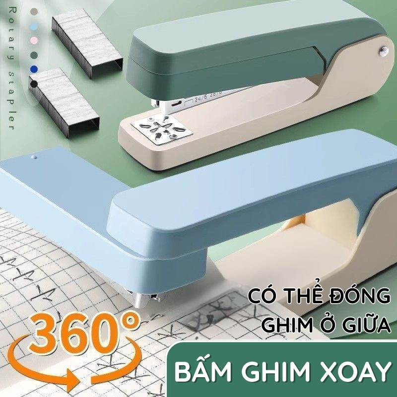 Dập Ghim Xoay Chiều Deli 40 Trang, Chuyên Dụng Văn Phòng, Hỗ Trợ Ghim 24/6 26/6 Tiện Lợi