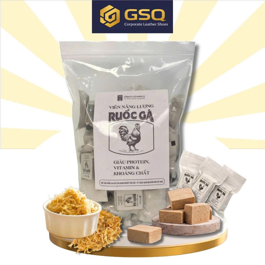 Viên Năng Lượng Ruốc Gà Giàu Protein, Vitamin & Khoáng Chất
