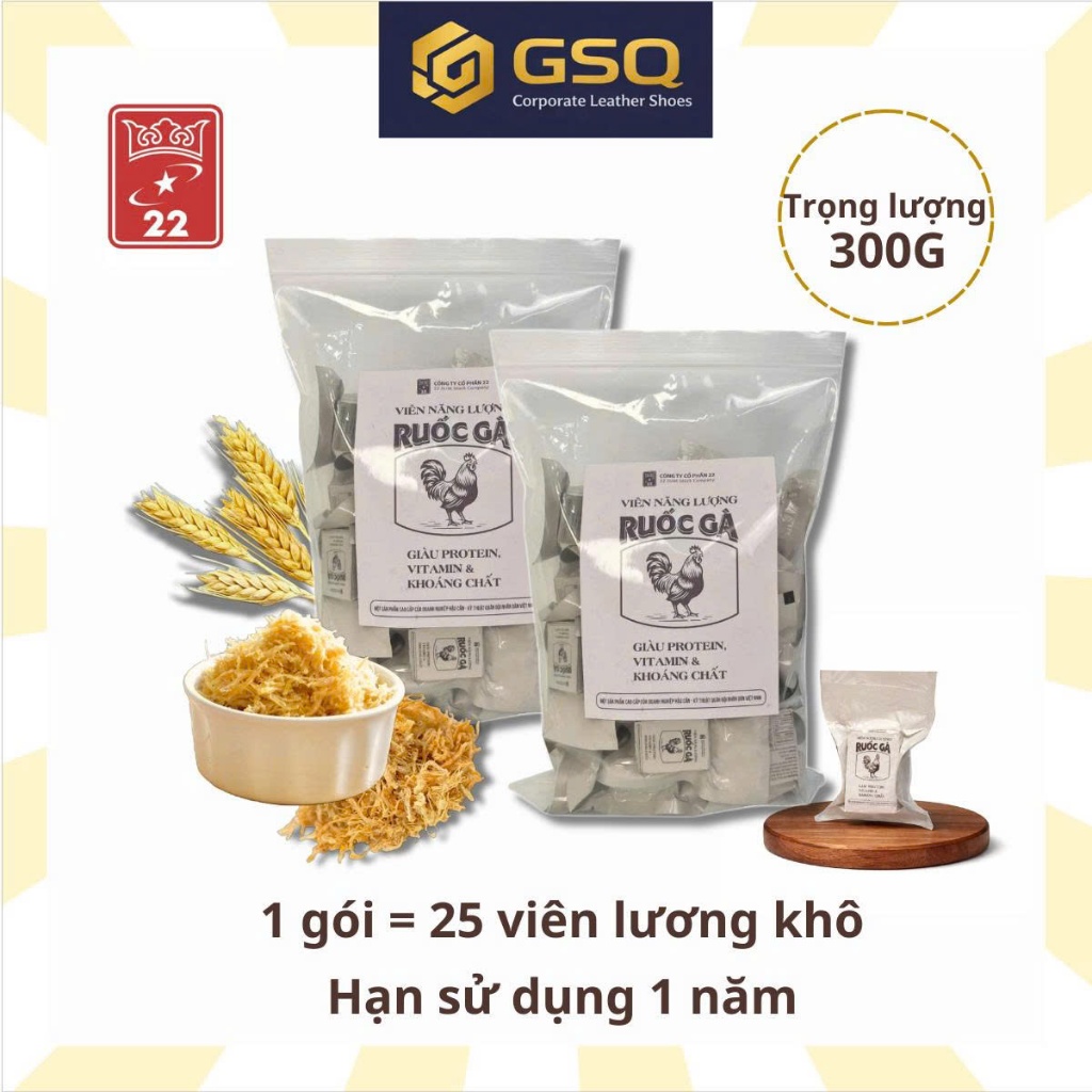 Viên Năng Lượng Ruốc Gà Giàu Protein, Vitamin & Khoáng Chất
